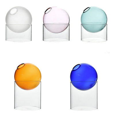 spherical glass vases boogzel home