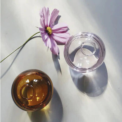 spherical glass vase boogzel home