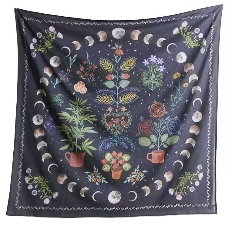 moon phase tapestry boogzel home