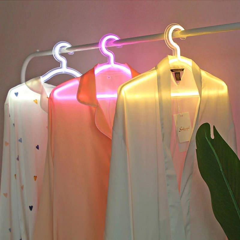 buy neon clothes hanger boogzel home
