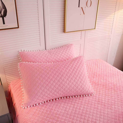 cute pink plush bedding set boogzelhome