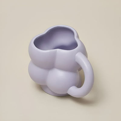 Aesthetic Bubble Ceramic Mug Purple