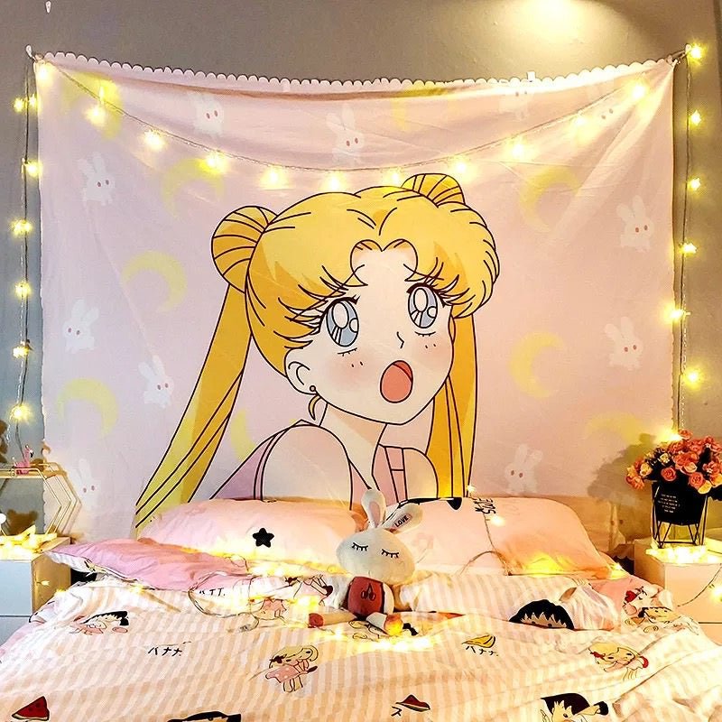boogzel home buy sailor moon tapestry