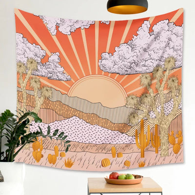 Sunrise Aesthetic Wall Tapestry