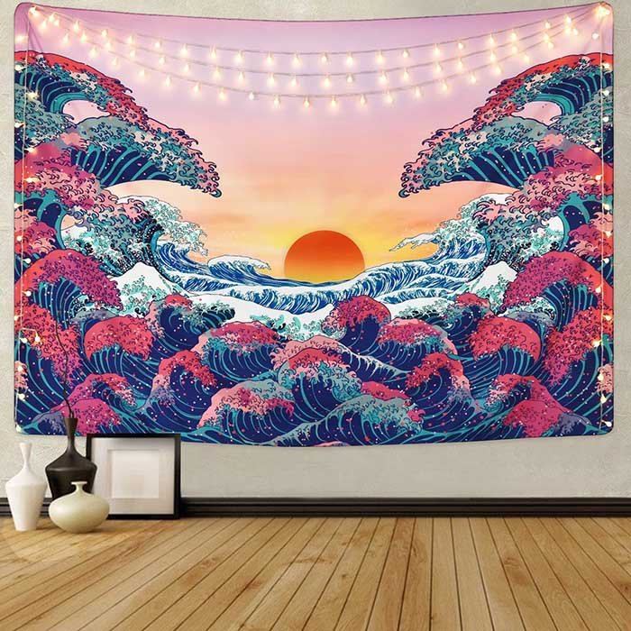 boogzel home buy ocean sunset tapestry