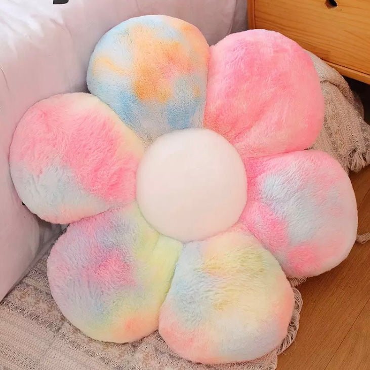 Tie Dye Flower Power Plush Pillows