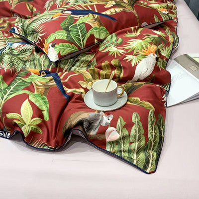 tropical bedding set aesthetic room ideas