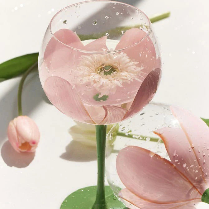 aesthetic flower glass boogzel home