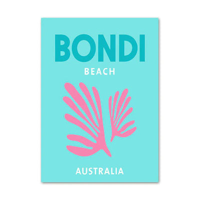 bondi beach australia poster