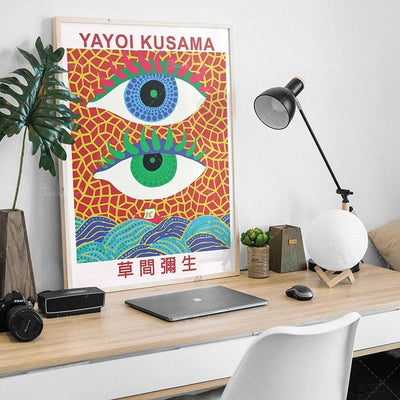 boogzelhome aesthetic yaoi kusama eyes poster