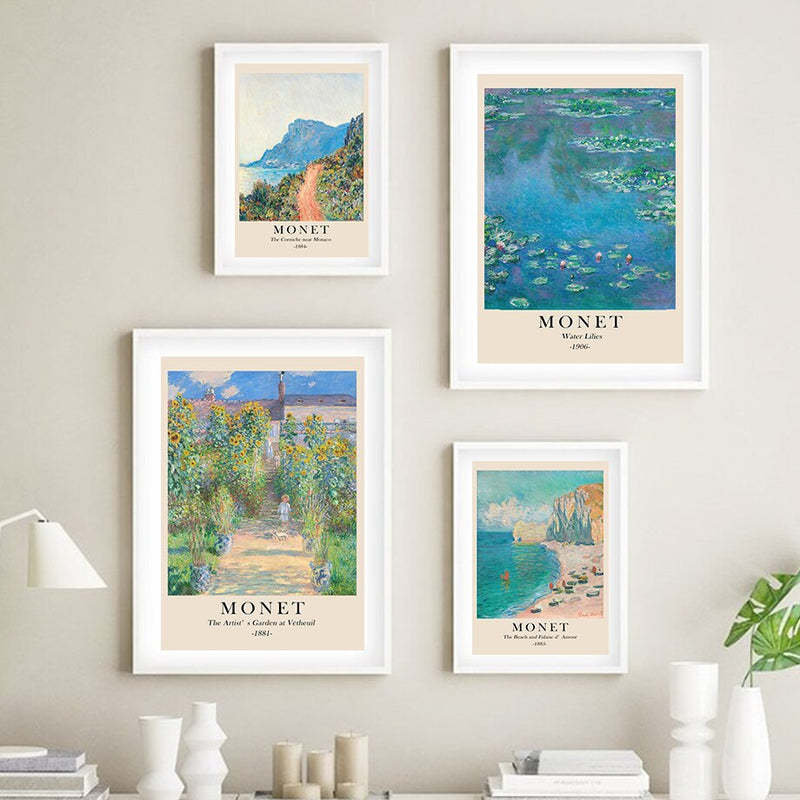 boogzel home claude monet aesthetic posters
