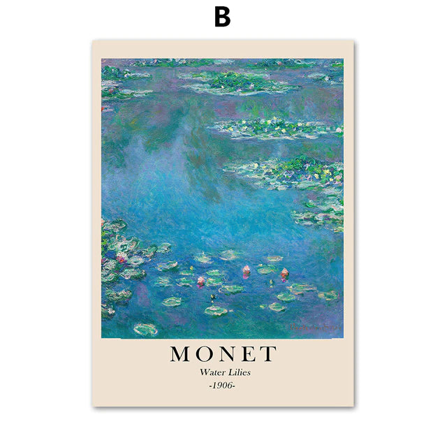 aesthetic claude monet posters boogzel home