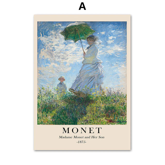 boogzel home aesthetic claude monet posters