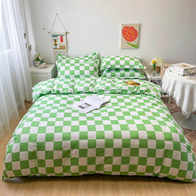 boogzelhome indie checkered bedding set buy