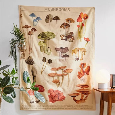 mushrooms tapestry buy boogzrlhome