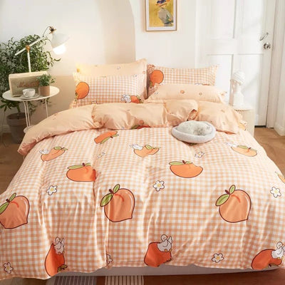 boogzel home indie room decor peaches bedding set