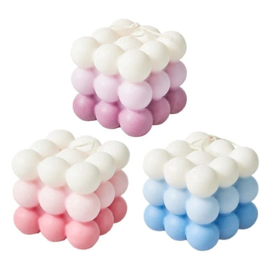 boogzel home cube pattern cube candle