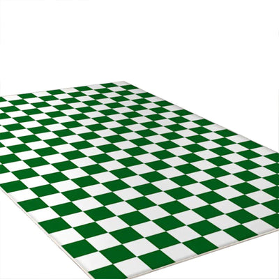 green checkered rug boogzel home