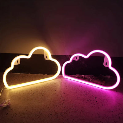 boogzel home cloud neon sign