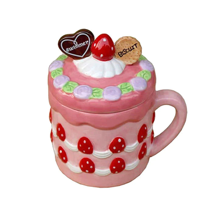 strawberry cookies ceramic mug boogzel home