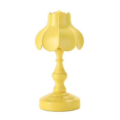 boogzel home danish pastel yellow lotus lamp