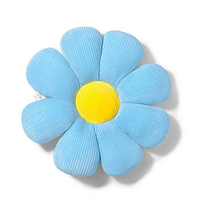 boogzelhome aesthetic blue flower pillow