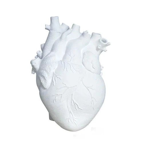 art hoe heart shaped vase