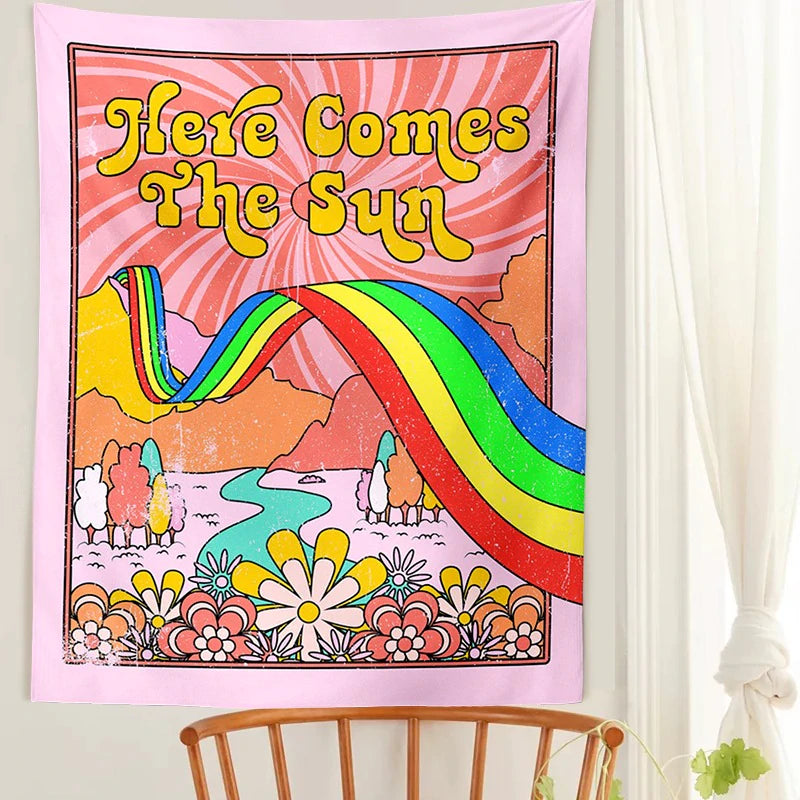 here comes the sun tapestry boogzel