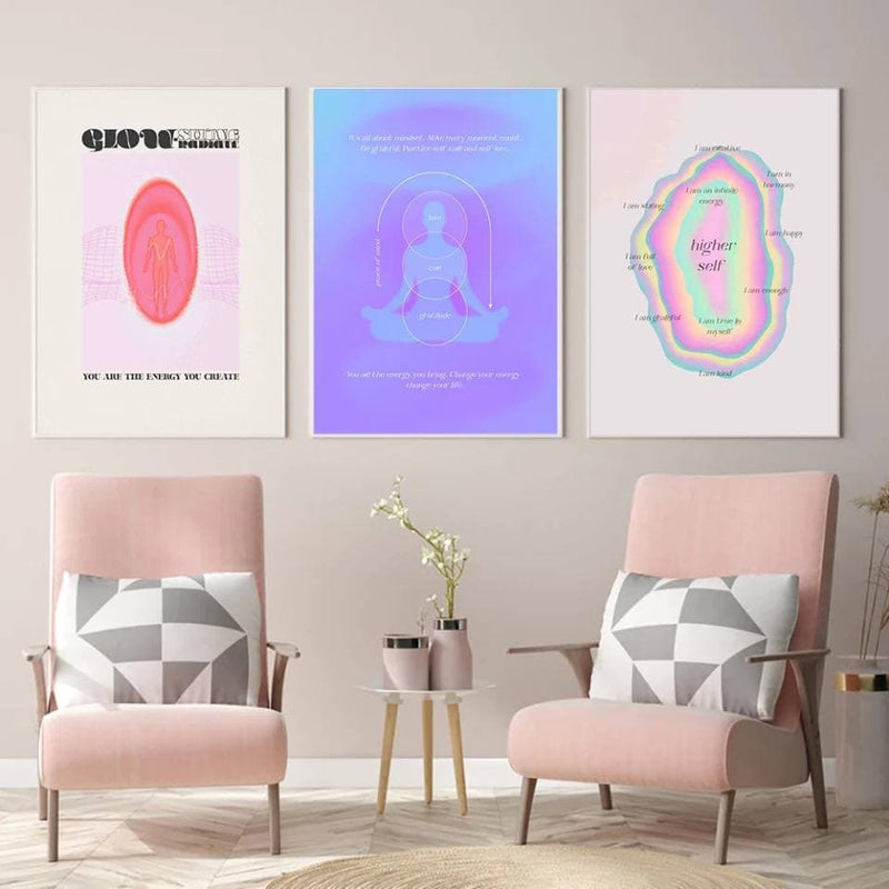 boogzel home aesthetic holographic poster