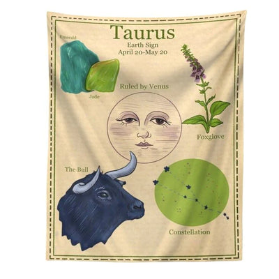 boogzel home taurus tapestry