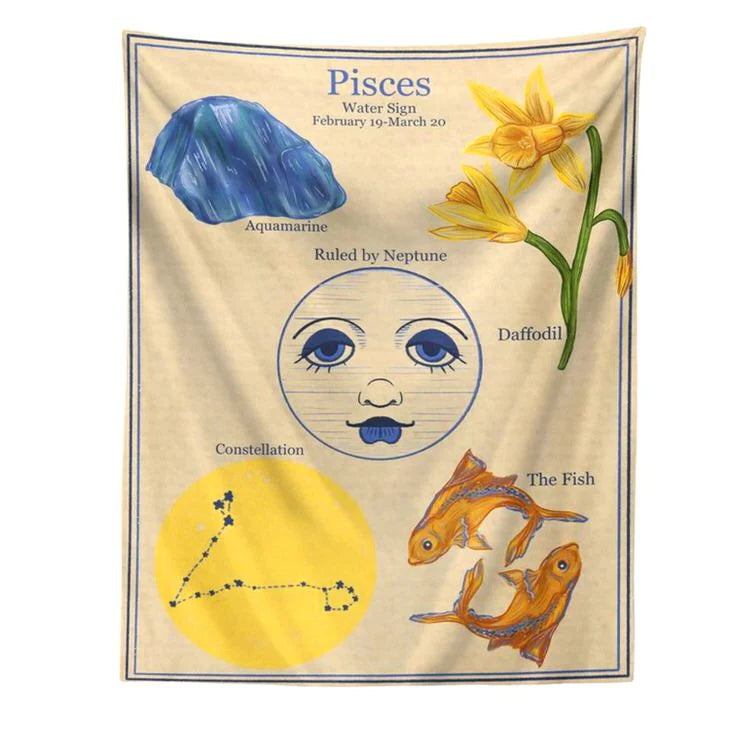pisces tapestry boogzel home