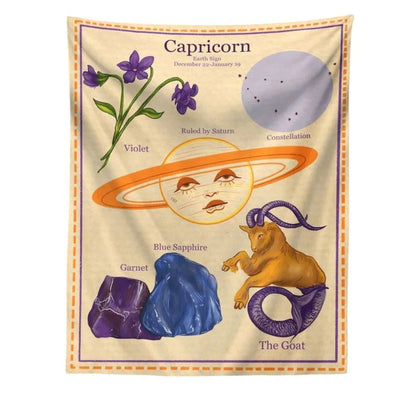 capricorn tapestry boogzel home