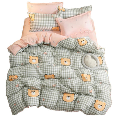boogzel home aesthetic kawaii bedding bears set