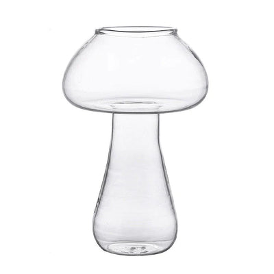 aesthetic mushroom shaped glass vase