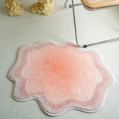 cloud pink pastel rug