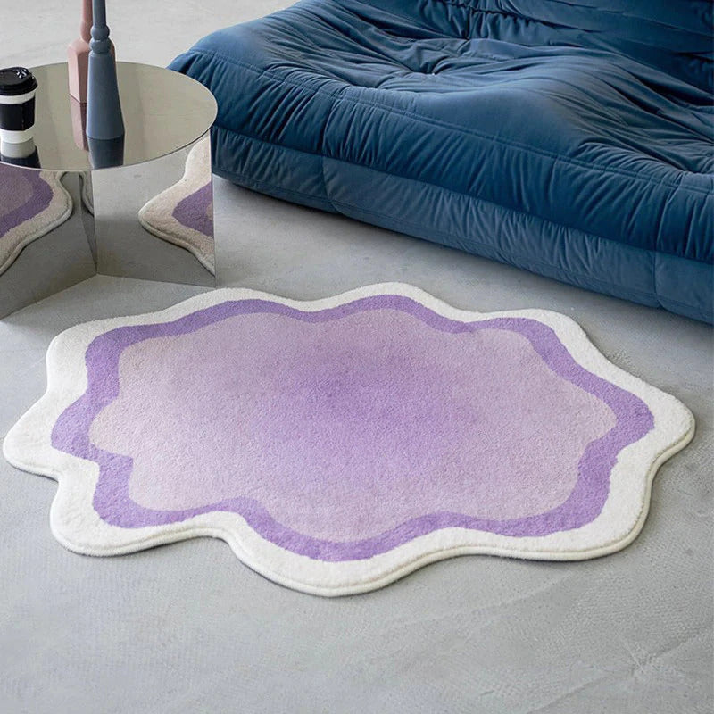 aesthetic pastel rug purple