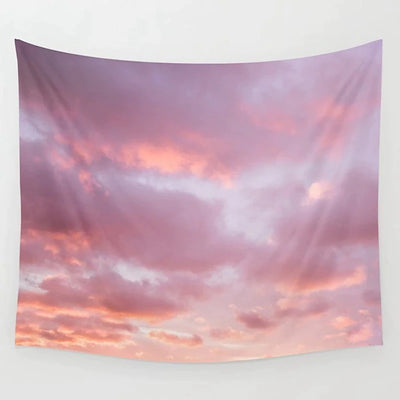 boogzel home sunset clouds tapestry
