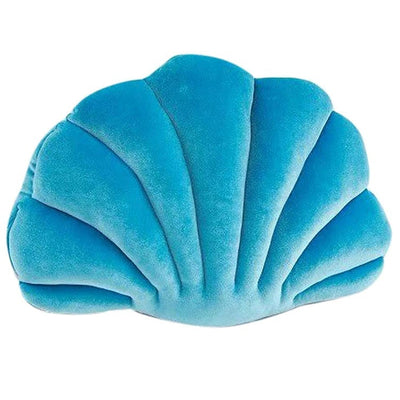 aesthetic shell blue pillow boogzel home