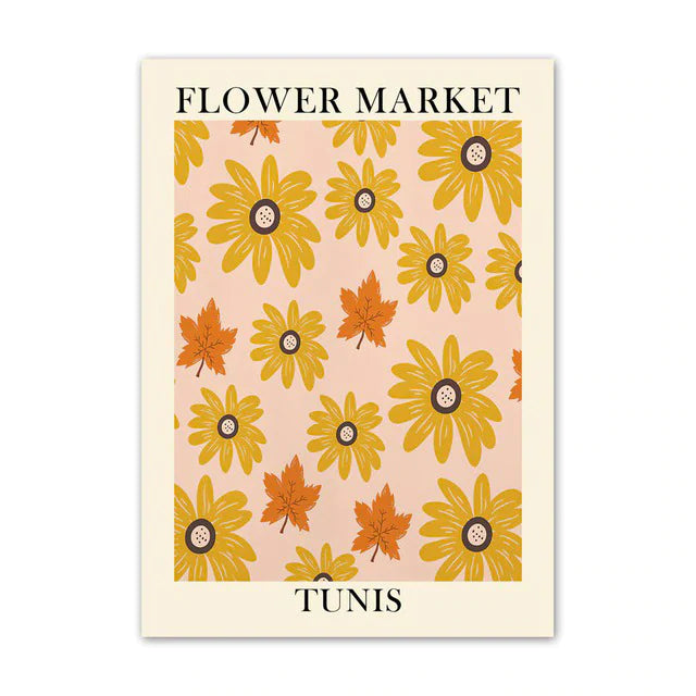 flower market poster boogzel home
