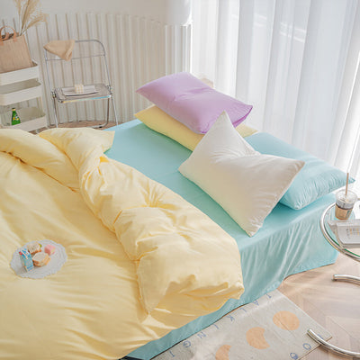 boogzel home aesthetic pastel bedding set