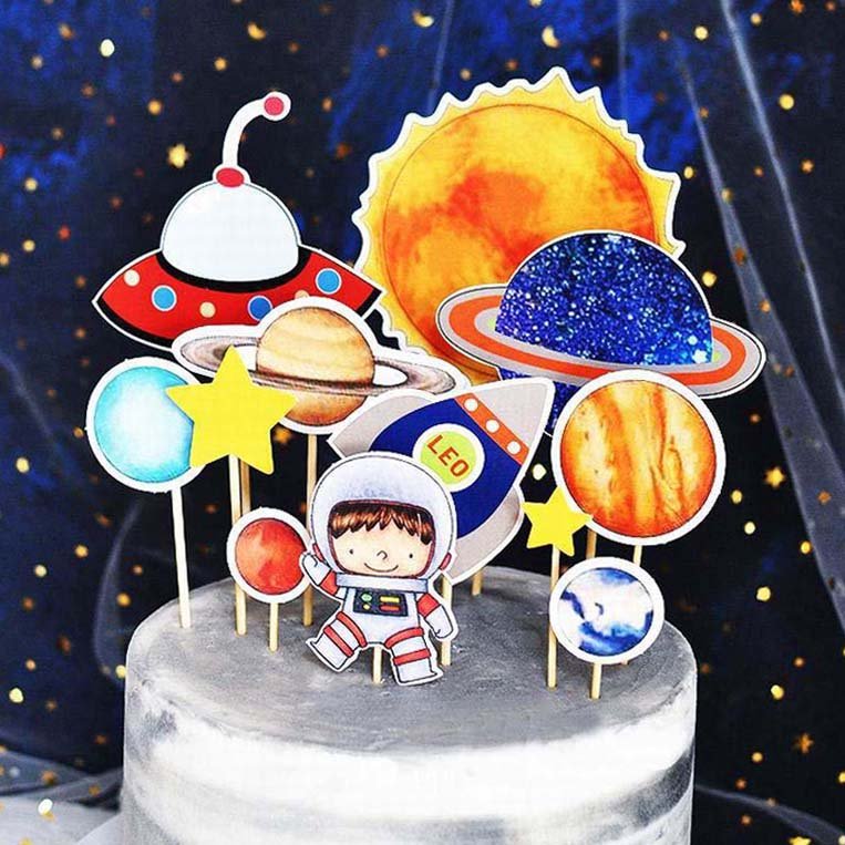 buy cute space cake toppers boogzel home