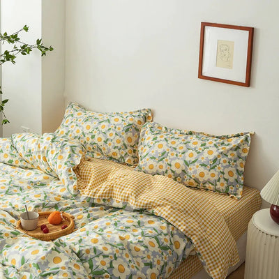 boogzel home buy aesthetic chamomile bedding set