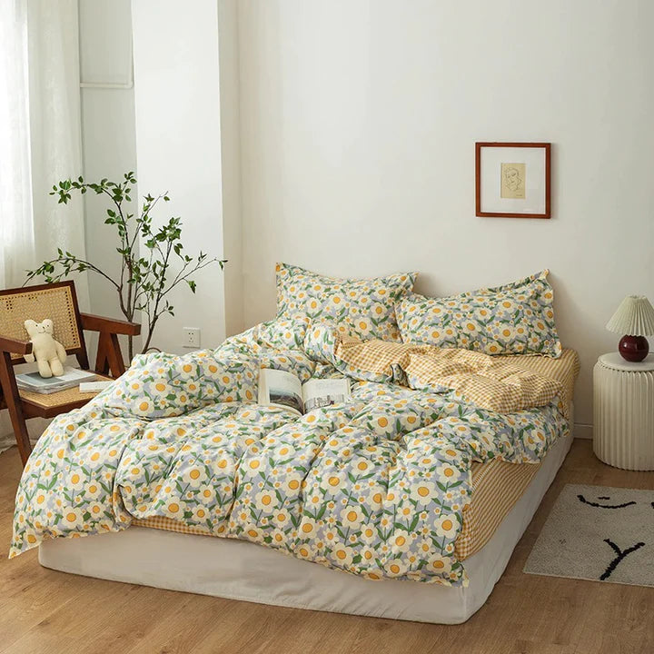 boogzel home aesthetic chamomile bedding