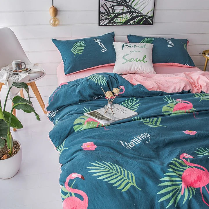 boogzel home flamingo bedding 