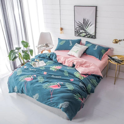boogzel home aesthetic flamingo bedding