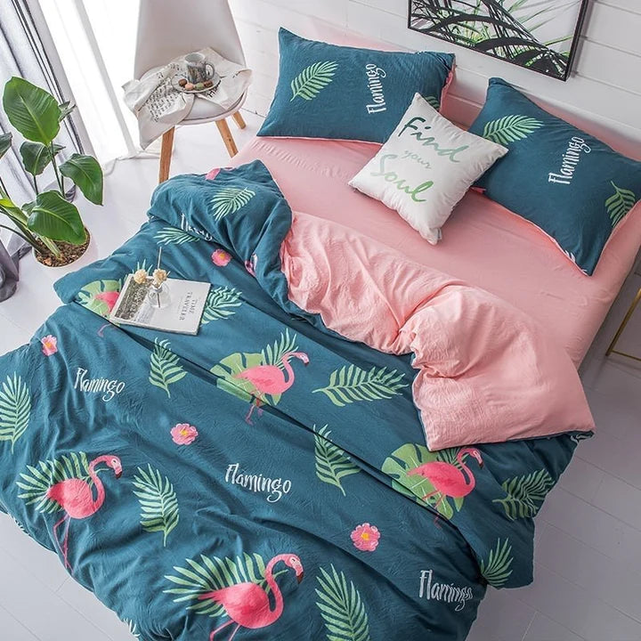 bedding set flamingo boogzel home